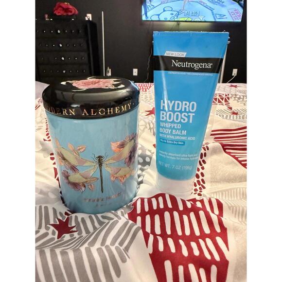 Modern Alchemy Dragonfly Candle – Blue Glass Jar - Picture 8 of 8